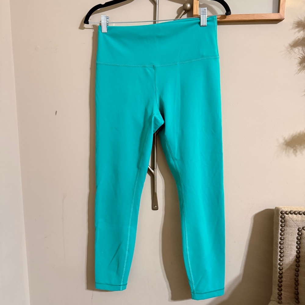 Lululemon Wunder Train Aqua Leggings (10)
